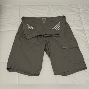 Vans Men's Cargo Shorts 32 Grey Gray Casual Skate